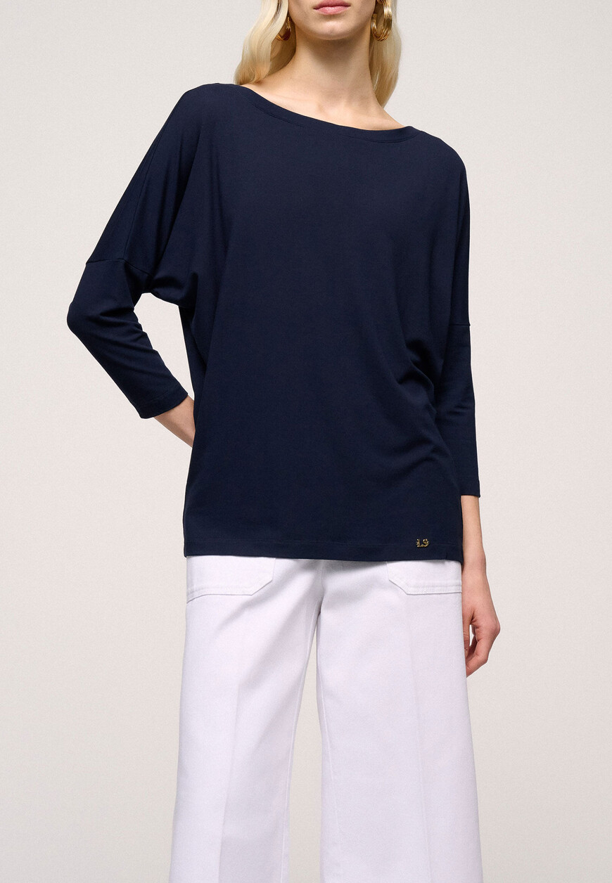 

Лонгслив Luisa Spagnoli, Синий