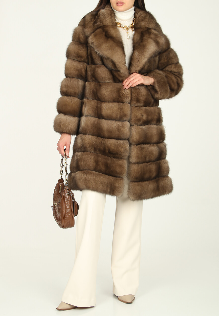 шуба  KRUSKA mod BARGUZINSKY TORTORA по акции