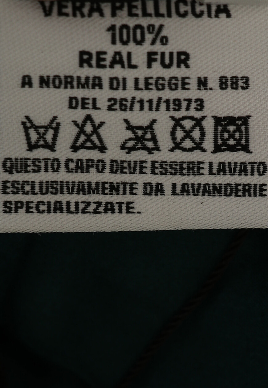 шуба  LIRIA mod  VERDE TEAL 46 купить с доставкой