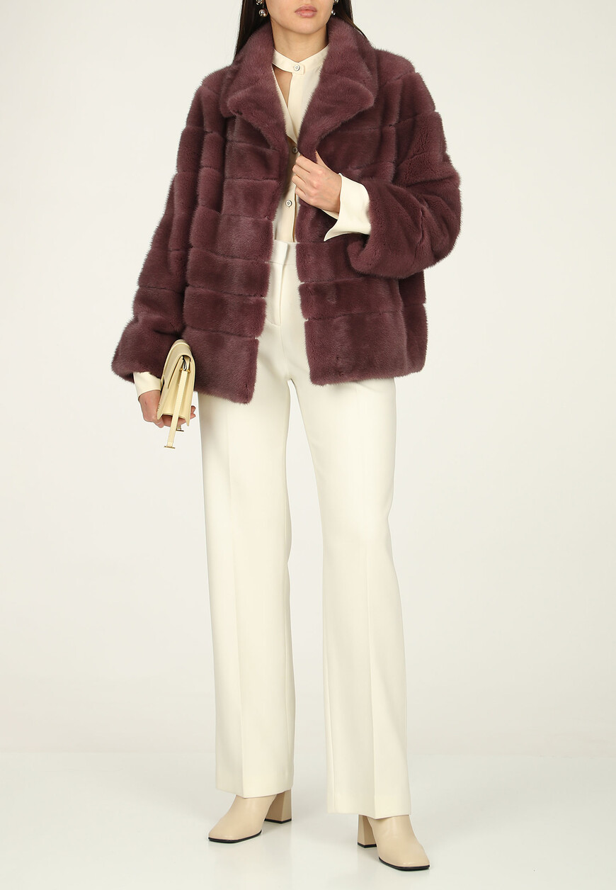 шуба  LIRIA mod LAVANDA SCURO 44 по акции