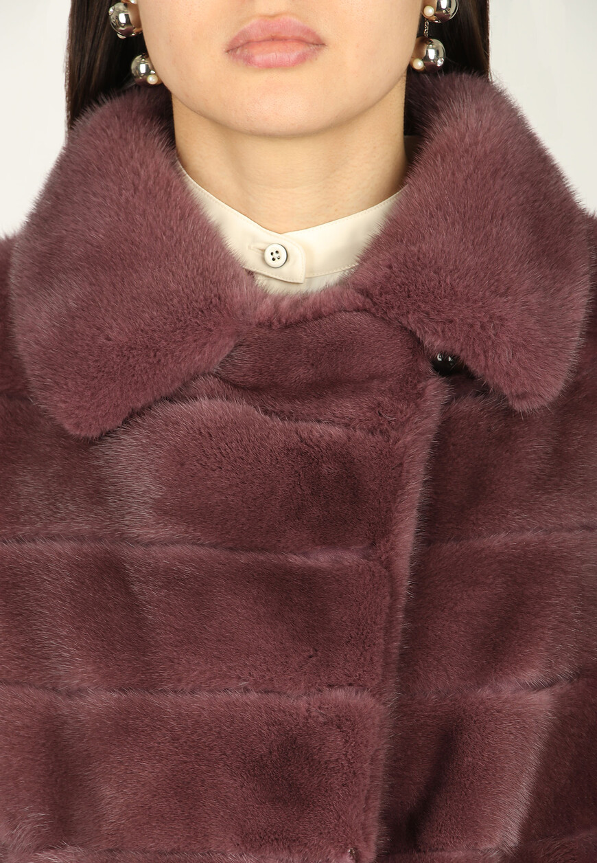 шуба  LIRIA mod LAVANDA SCURO 44 по распродаже