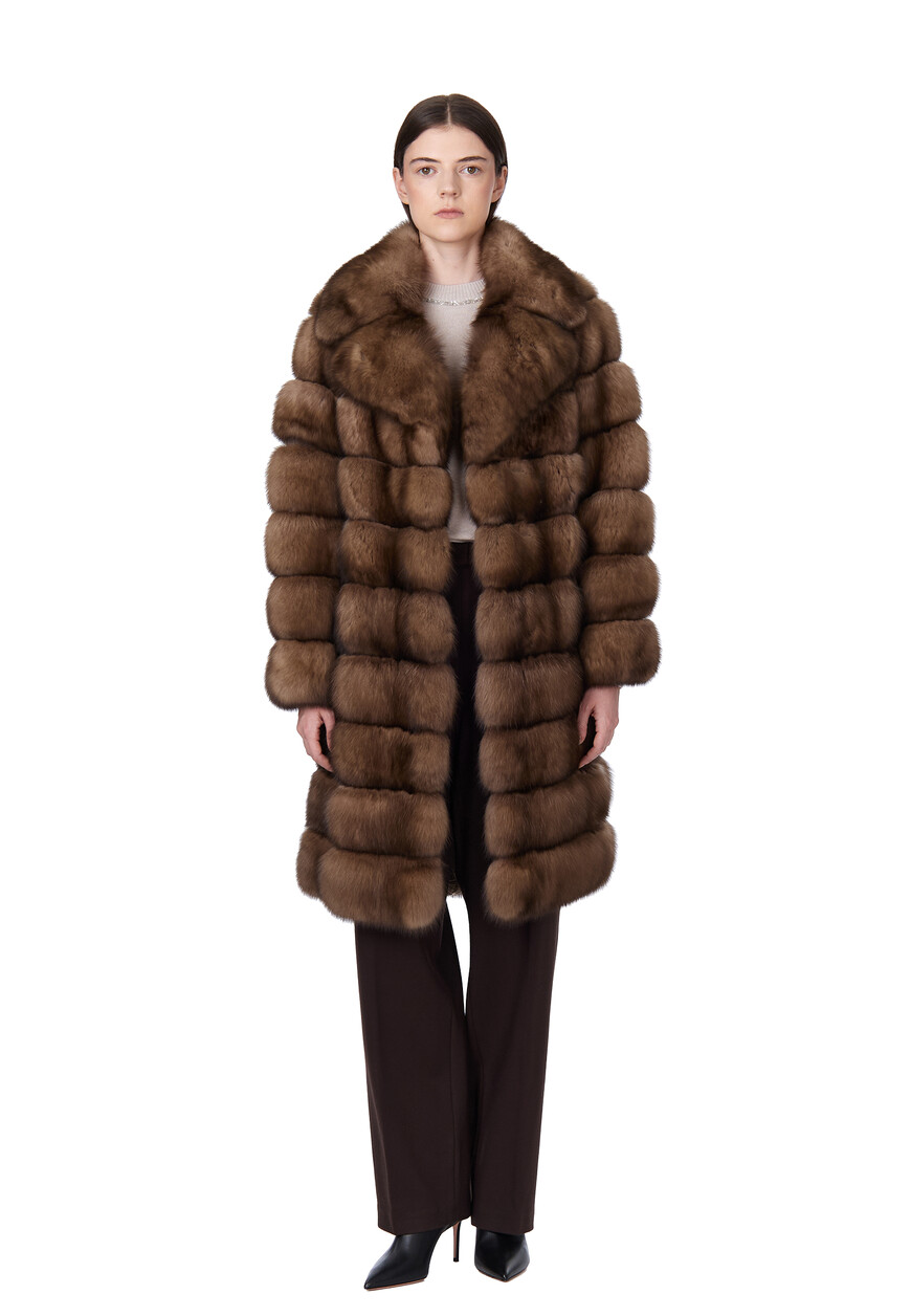 шуба  KRUSKA mod BARGUZINSKY TORTORA по акции