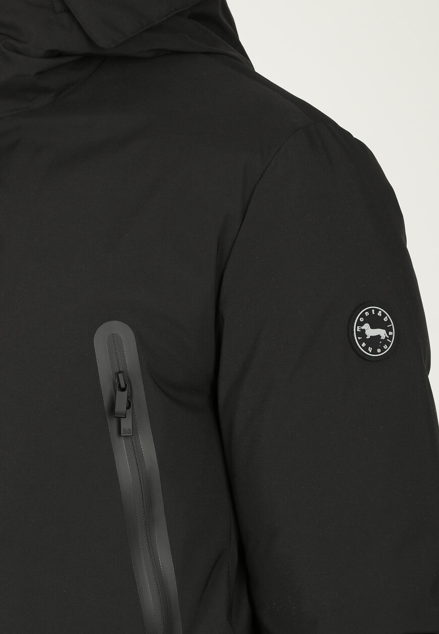 пуховик  универсального стиля с лицевой стороны