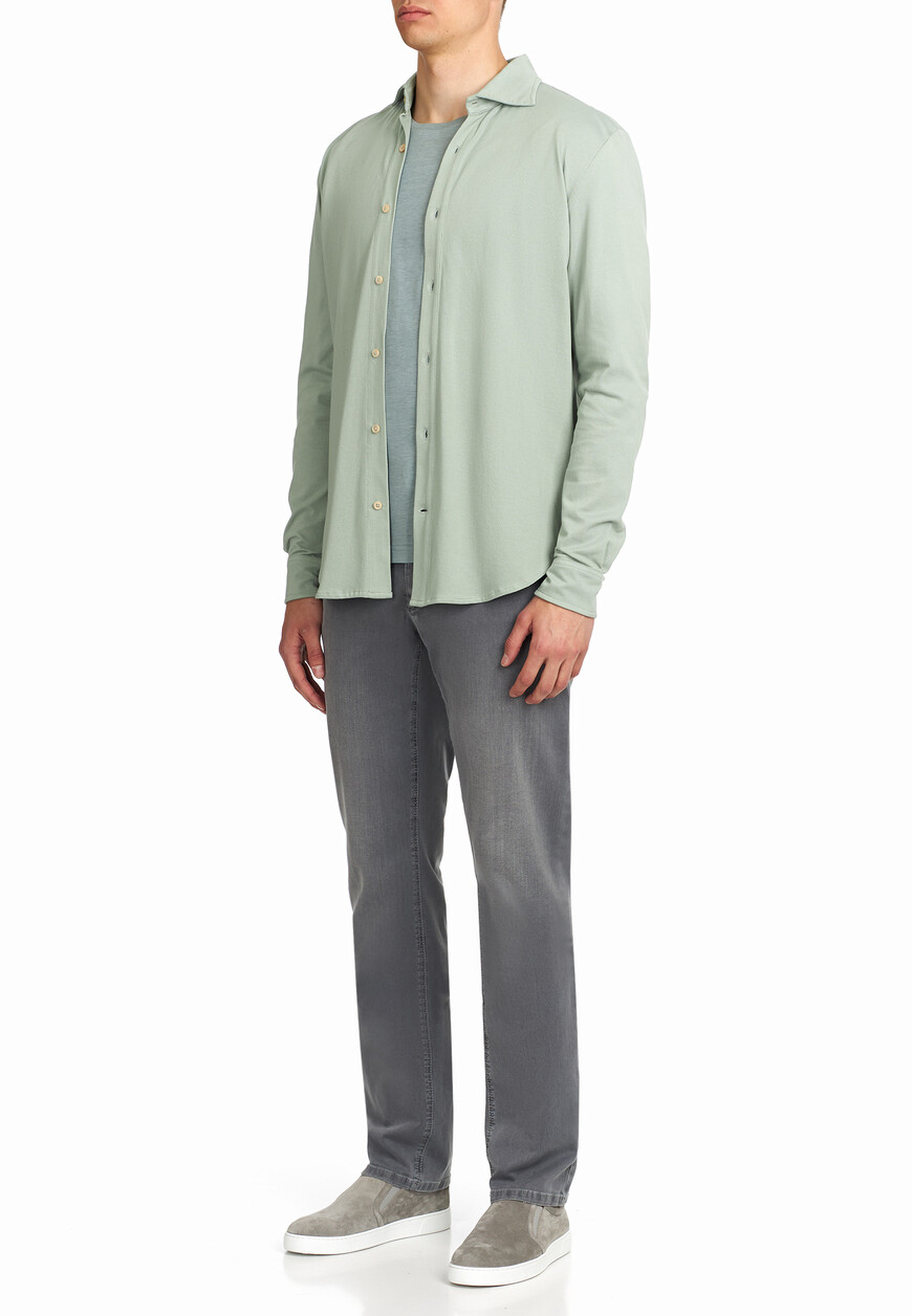 рубашка  от бренда eleventy вид слева