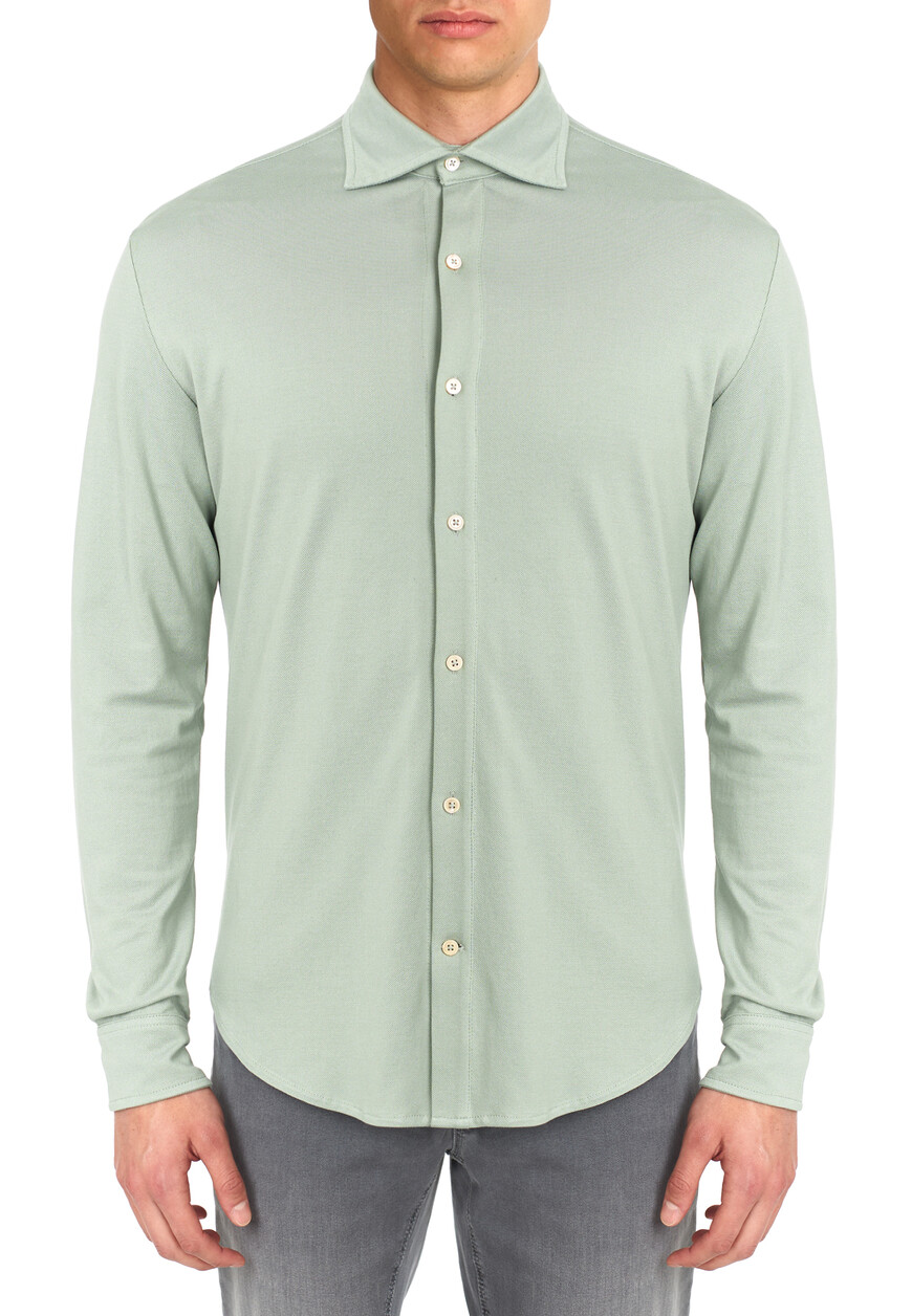 рубашка  из италии вид сбоку