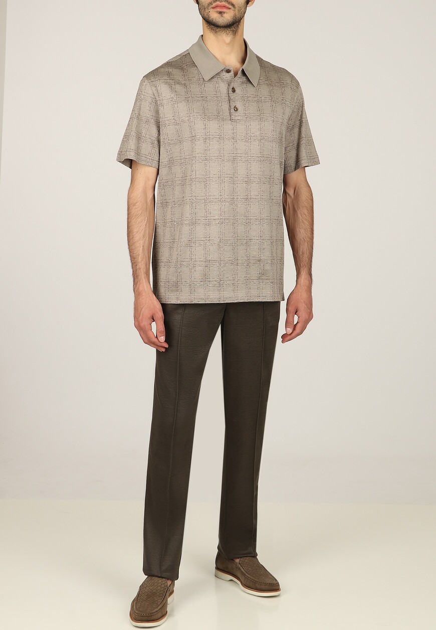 

Поло Brioni, Бежевый