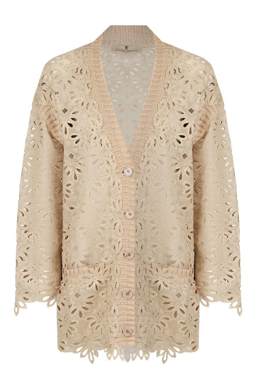 

Кардиган Ermanno Scervino, Бежевый