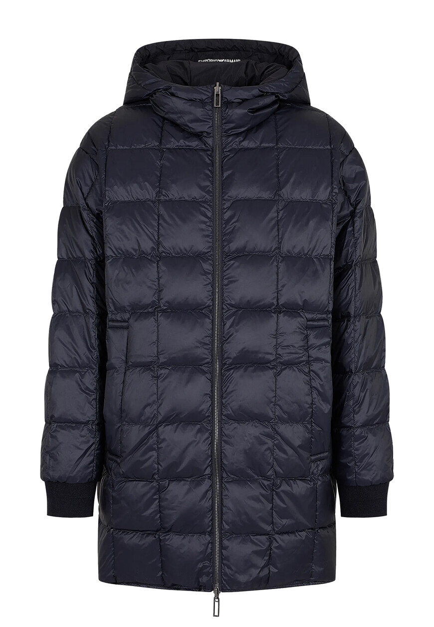 пуховик  от бренда emporio armani вид слева