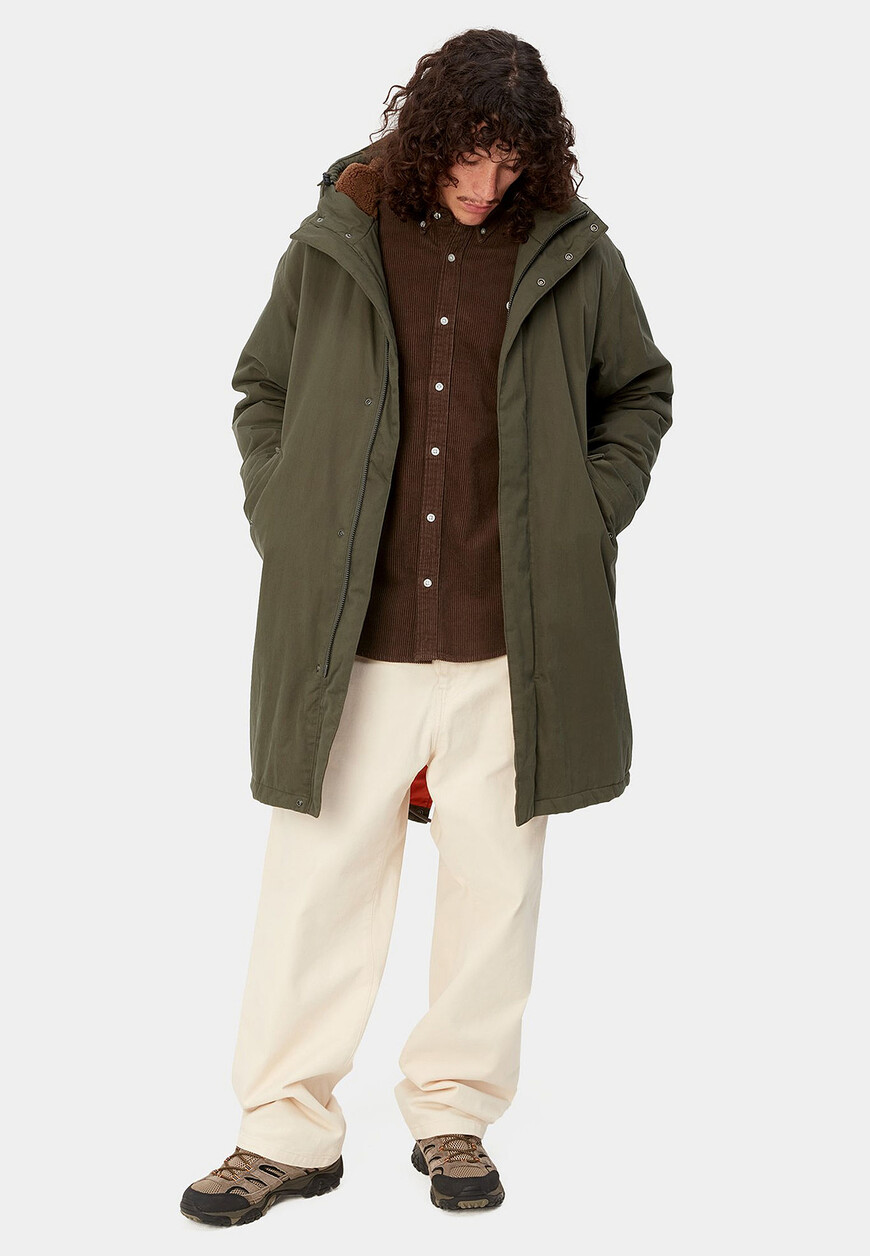 парка  от бренда carhartt wip вид слева