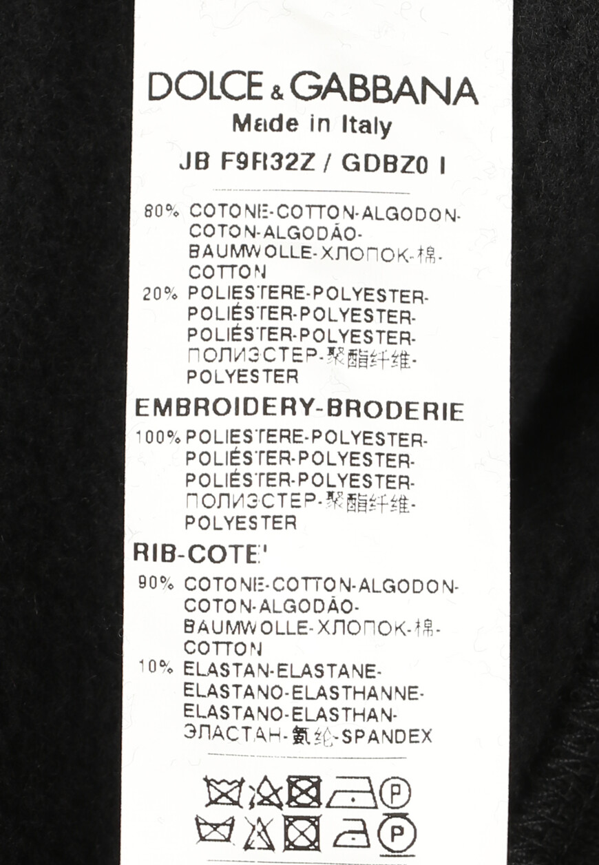 толстовка dolce&gabbana F9R32Z GDBZ0 на официальном сайте