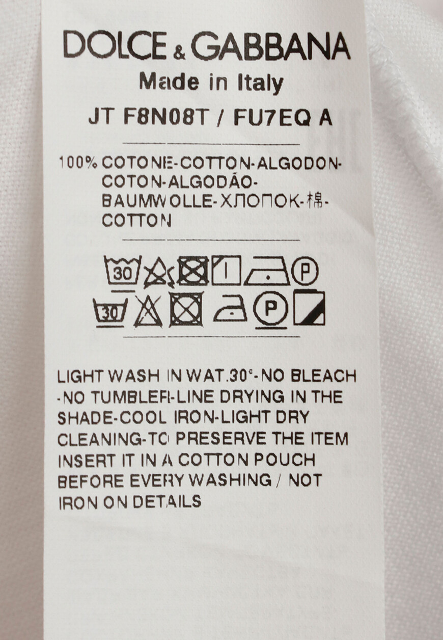 футболка dolce&gabbana F8N08TFU7EQ по распродаже