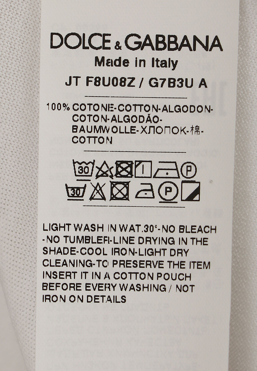 футболка dolce&gabbana F8U08Z G7B3U по распродаже