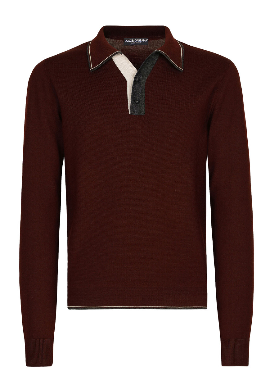 

Поло Dolce&Gabbana, Бордовый