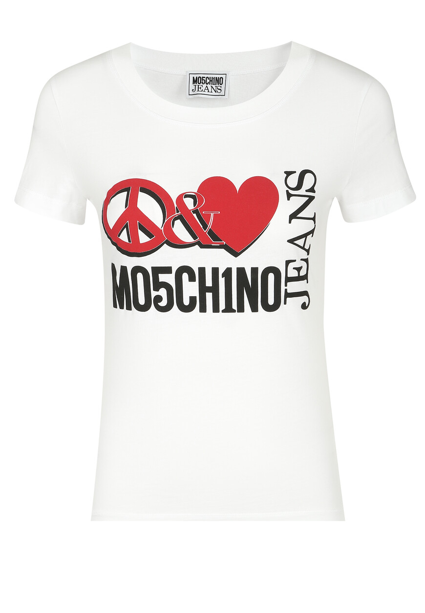 

Футболка Moschino Jeans, Белый