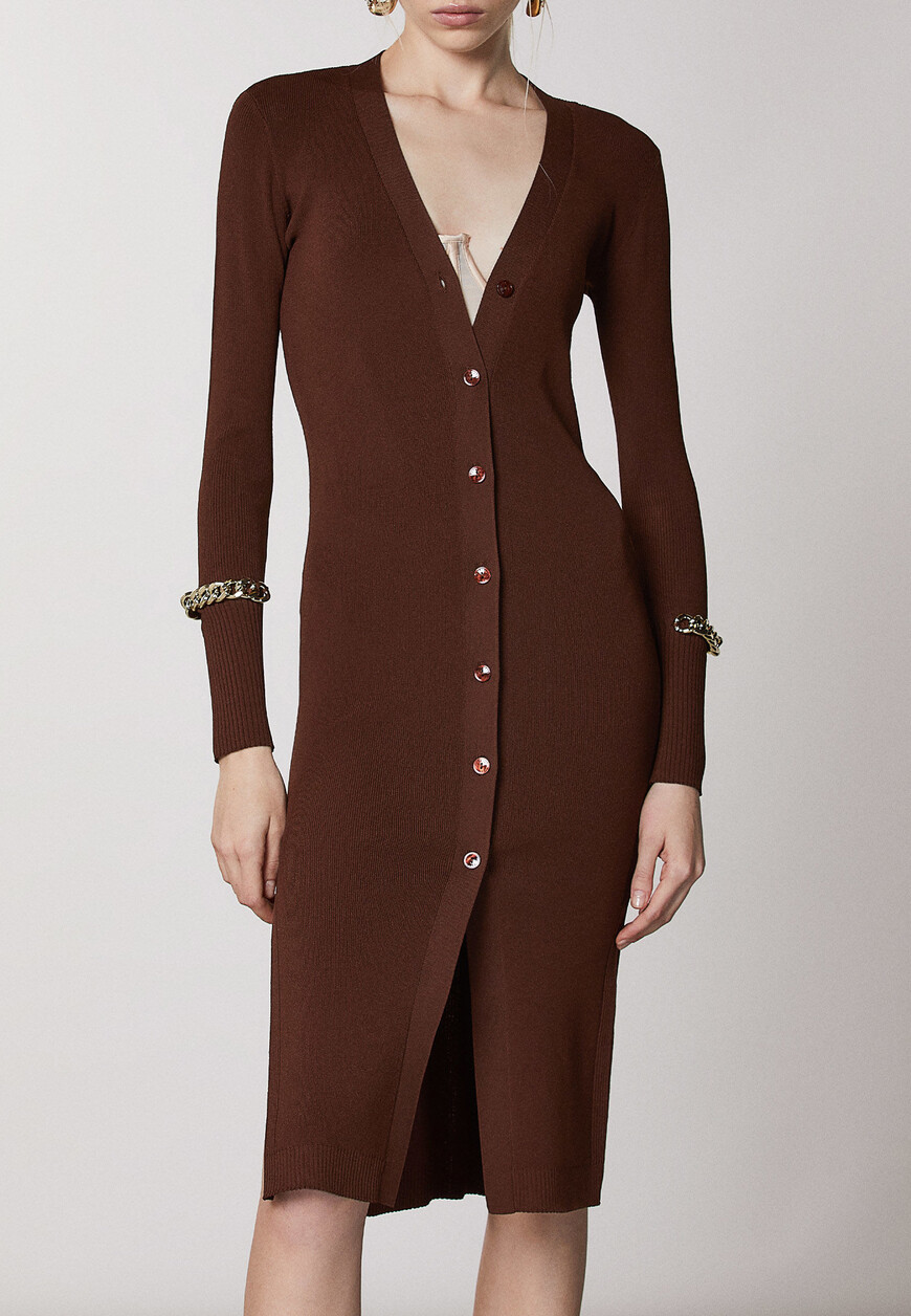 

Кардиган Patrizia Pepe, Коричневый