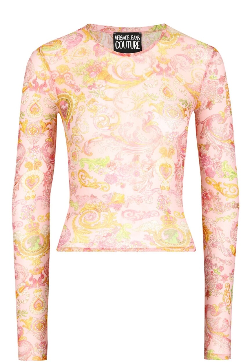 

Лонгслив Versace Jeans Couture, Розовый