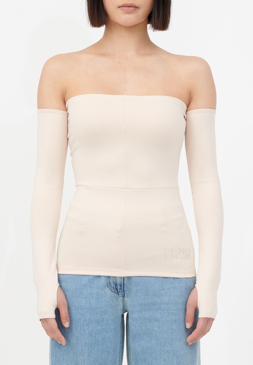 

Топ Mm6 Maison Margiela, Белый