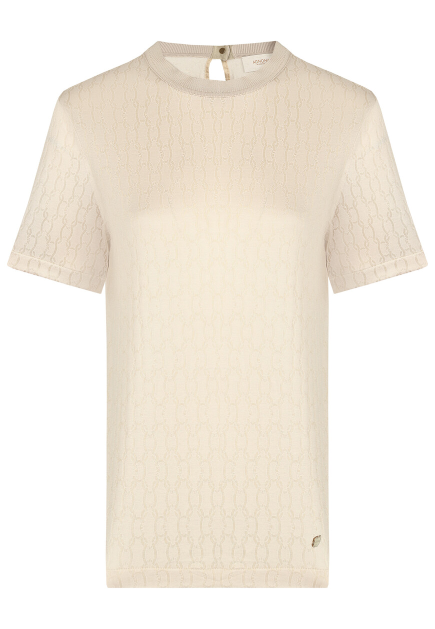 

Футболка Agnona, Бежевый