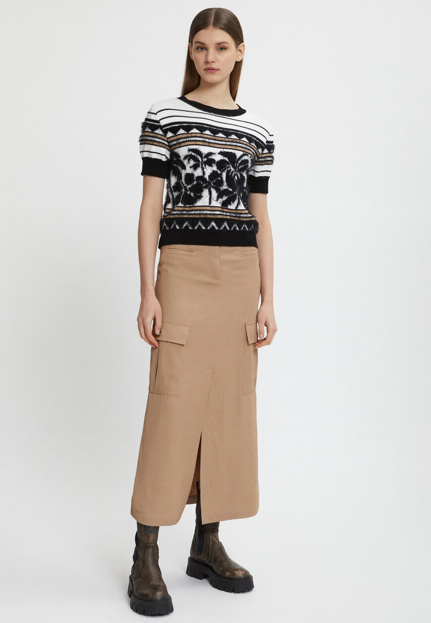 

Юбка Ermanno Firenze, Бежевый