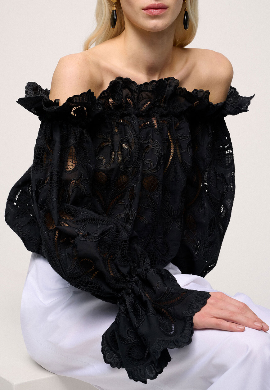 

Блуза Luisa Spagnoli, Черный