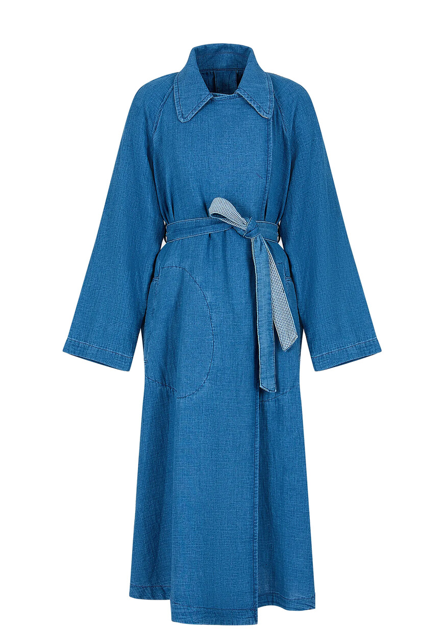 

Тренч Emporio Armani, Синий