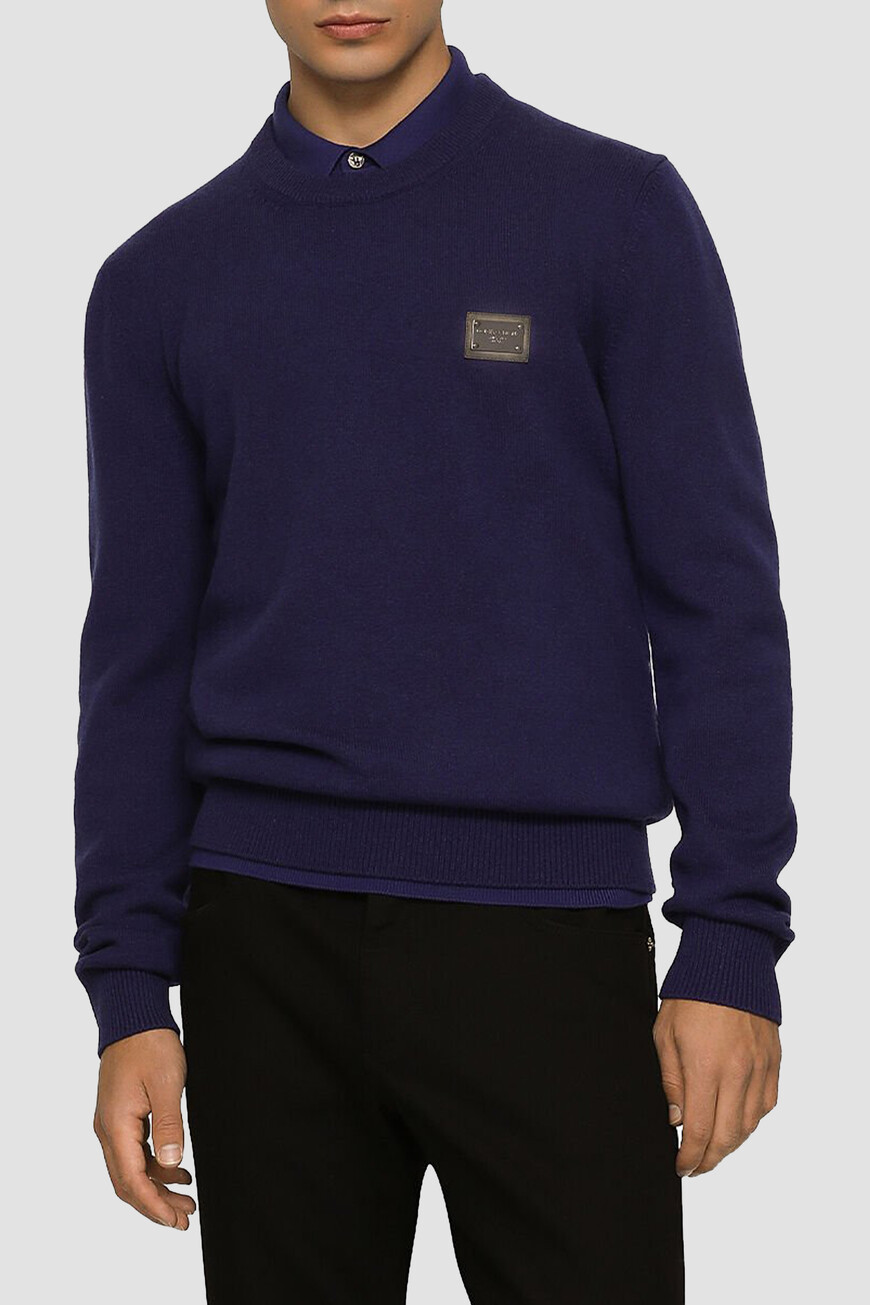 

Пуловер Dolce & Gabbana Модель Из Коллекции Essential, Синий