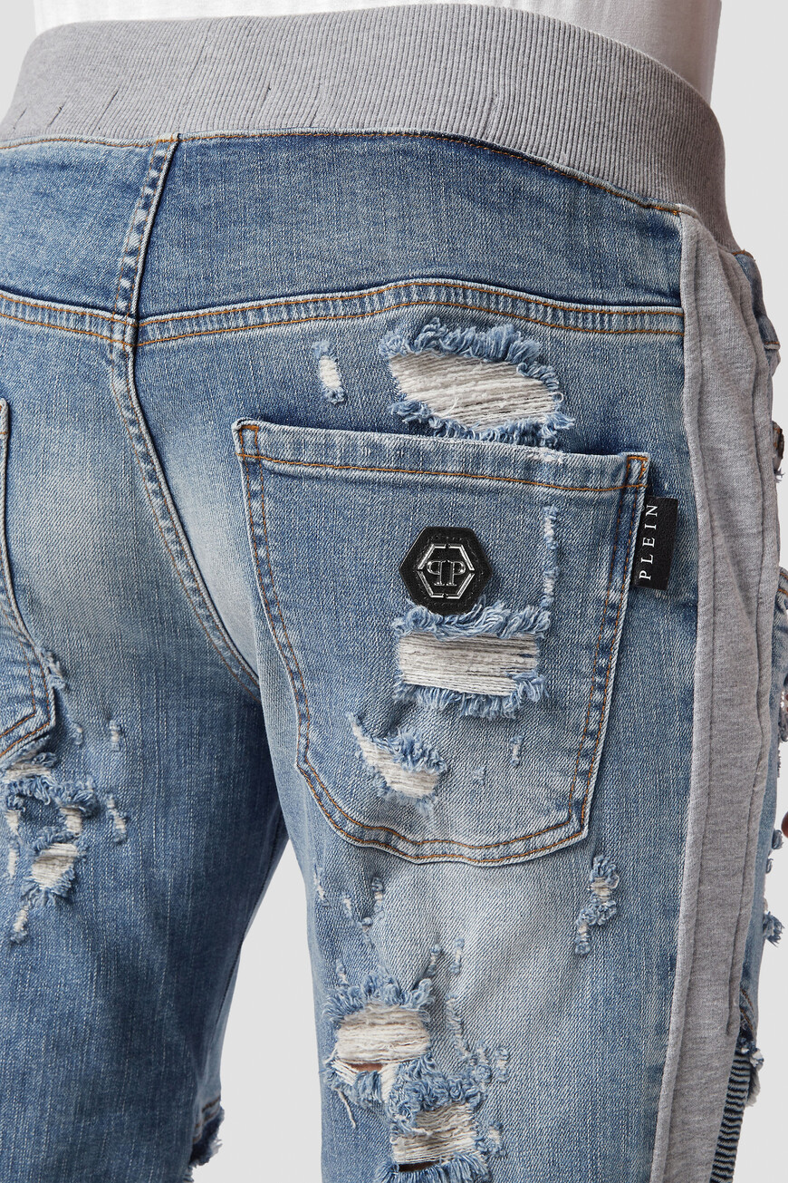 

Брюки Philipp Plein, Серый/св.синий