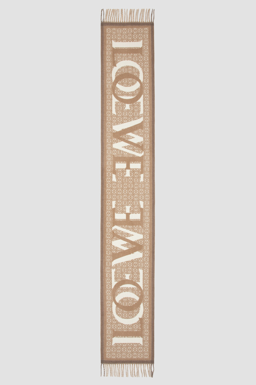 

Шарф Loewe, Бежевый/белый