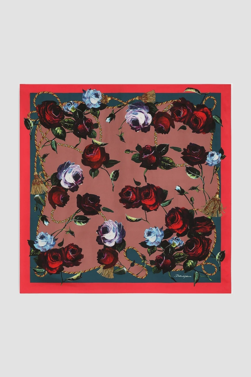 

Платок Dolce & Gabbana Модель Из Коллекции Flower Power, Цветной