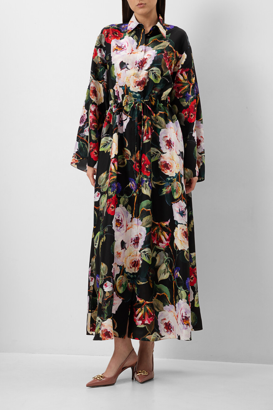 

Платье Dolce & Gabbana Модель Из Коллекции Flower Power, Цветной