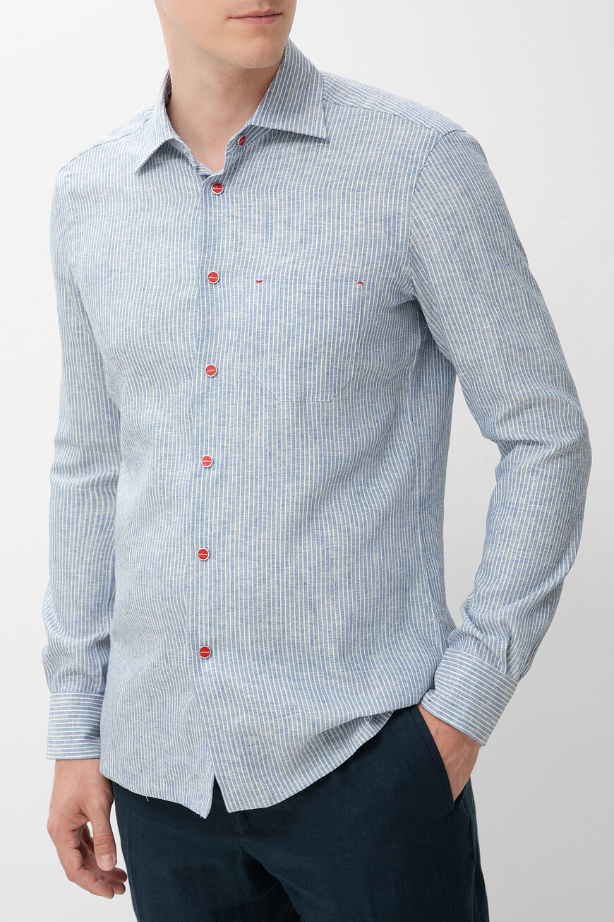 

Рубашка Kiton, Белый/синий
