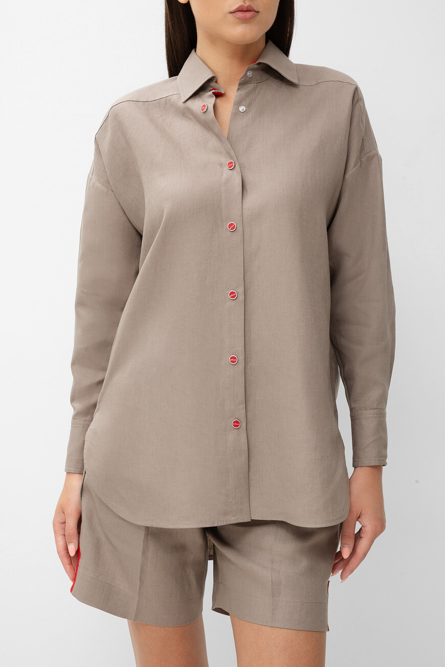 

Рубашка Kiton, Св.коричневый