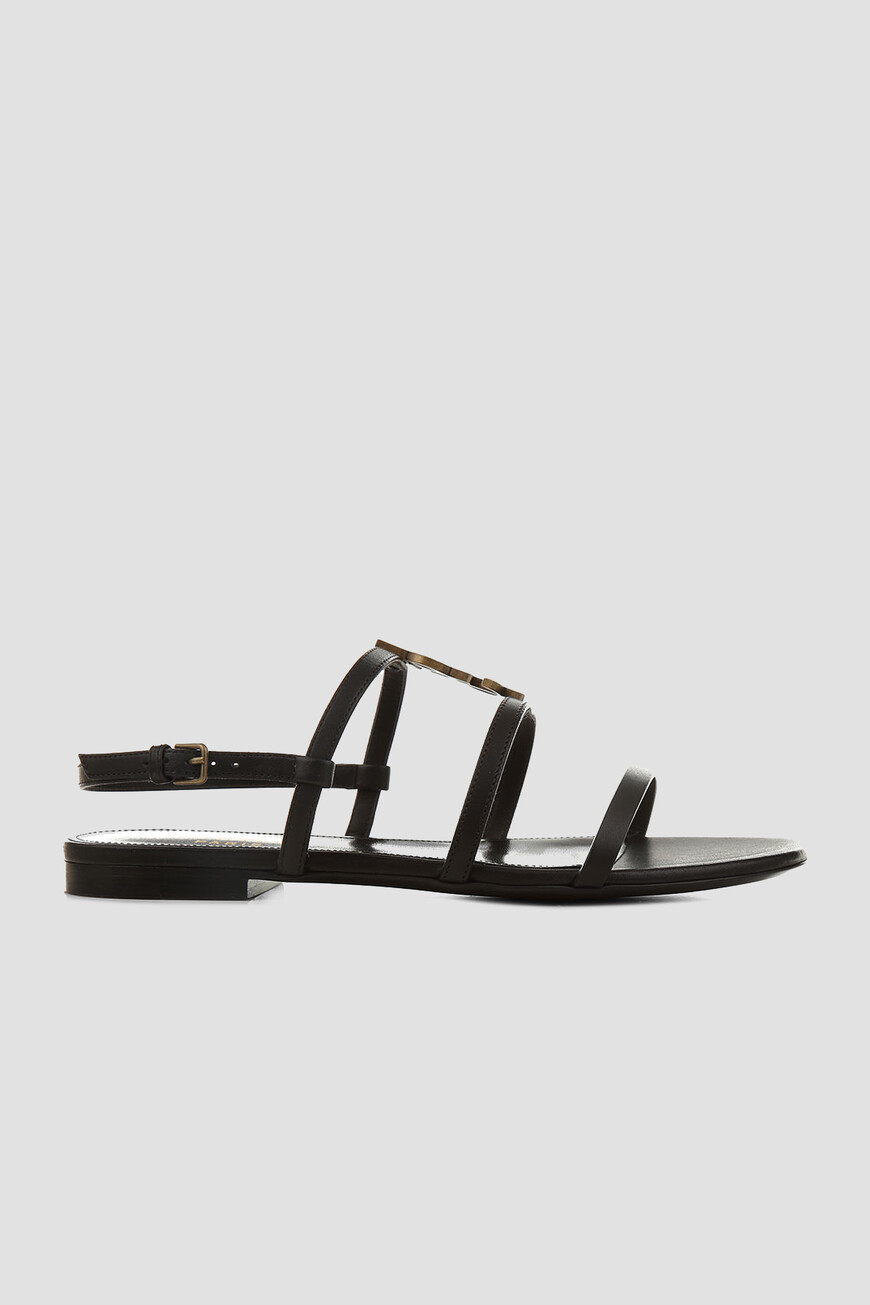 

Босоножки Saint Laurent Модель Cassandra, Черный