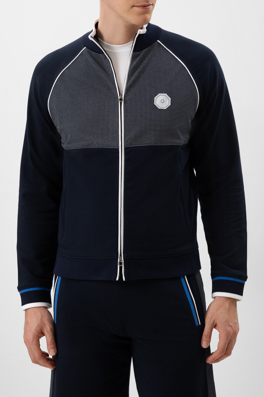 

Олимпийка Stefano Ricci Модель Из Линейки Sr Luxury Tech, Т.синий/белый