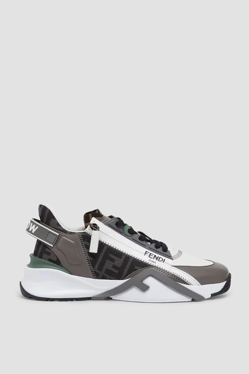 

Сникеры Fendi Модель Flow, Черный/белый/серый