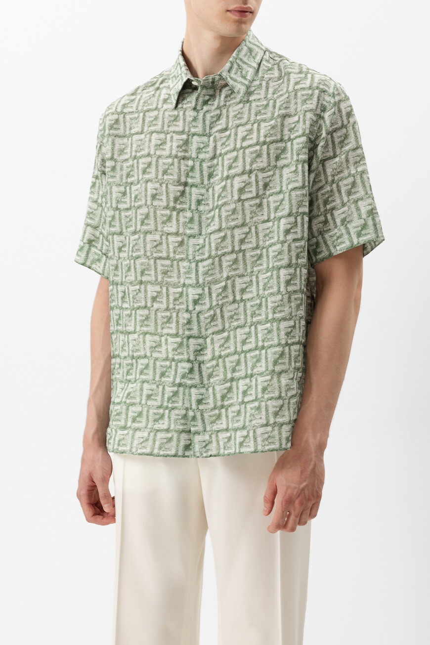 

Рубашка Fendi, Зеленый/белый
