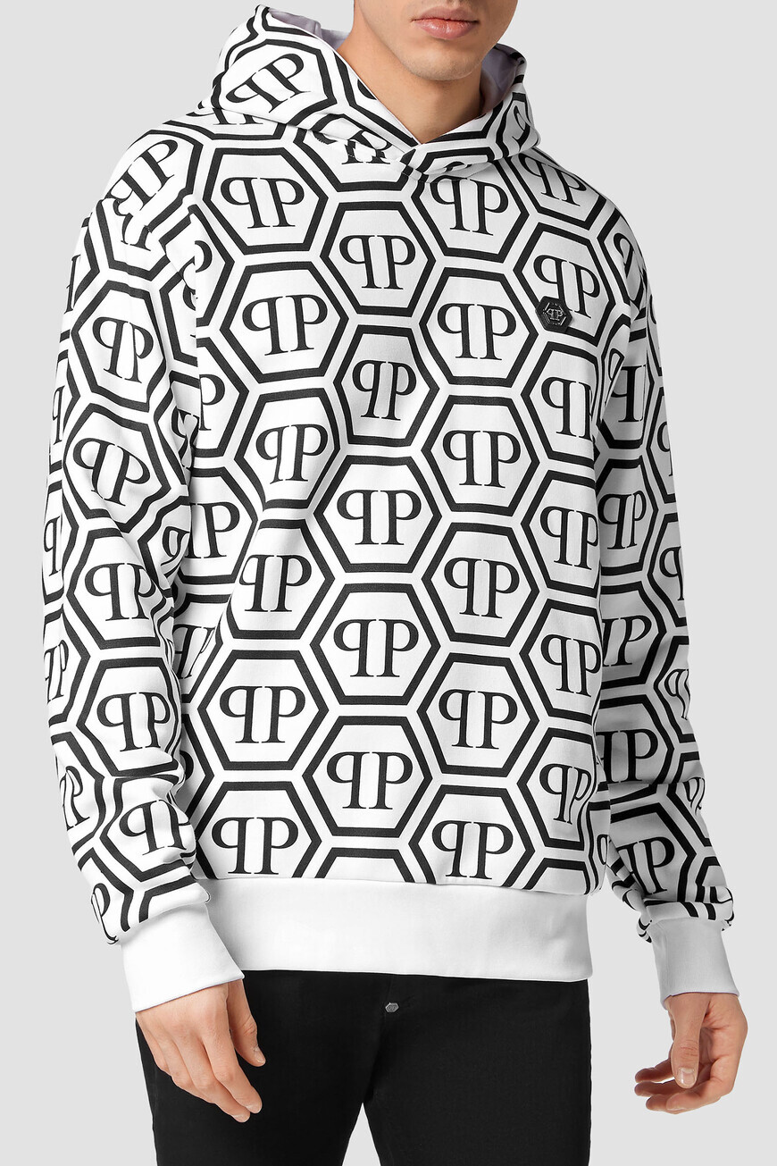 

Худи Philipp Plein, Белый/черный