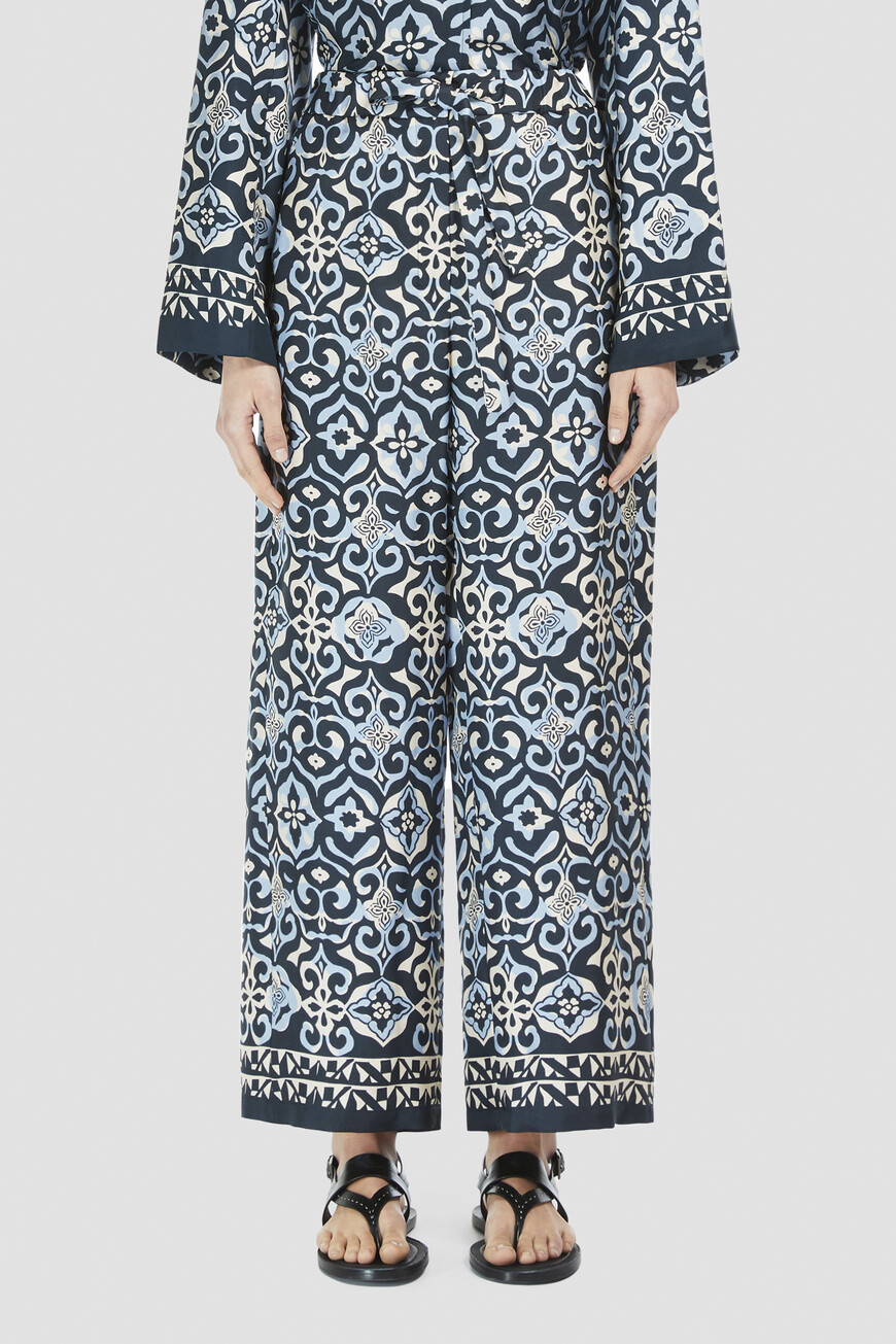 

Брюки Max Mara, Белый/голубой/синий