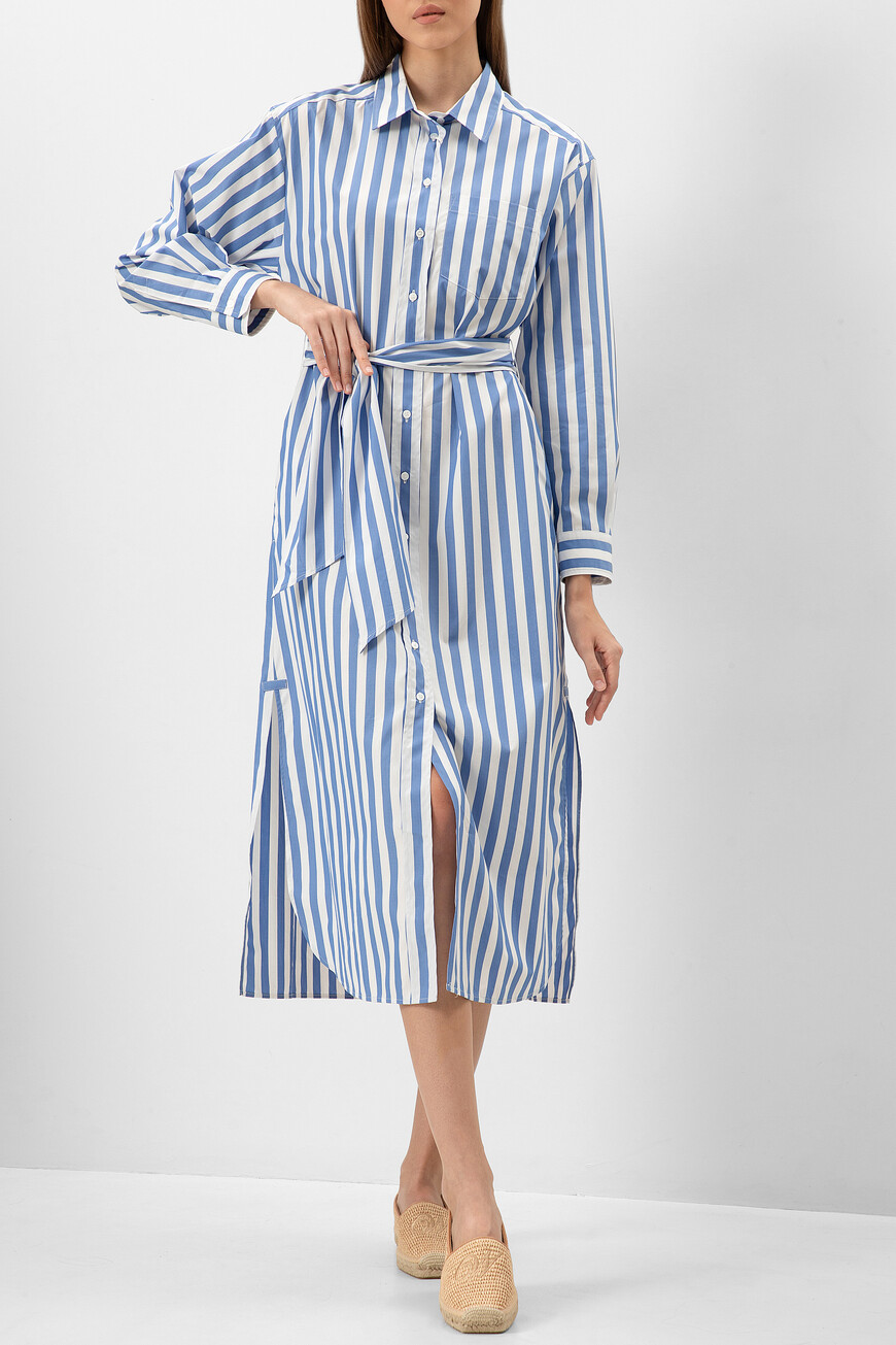 

Платье Max Mara, Белый/синий