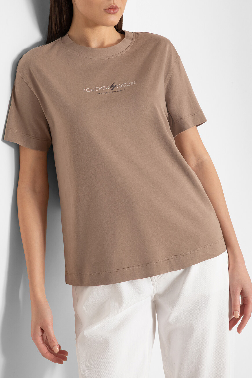 

Футболка Brunello Cucinelli, Св.коричневый