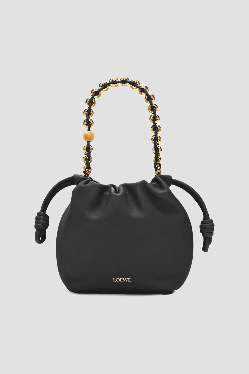 

Сумка Loewe Модель Mini Flamenco Purse, Черный