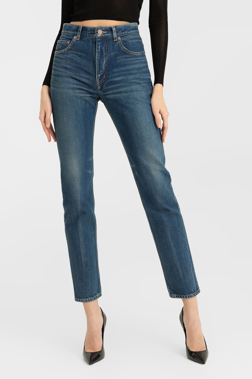 

Джинсы Saint Laurent Модель Cindy, Синий