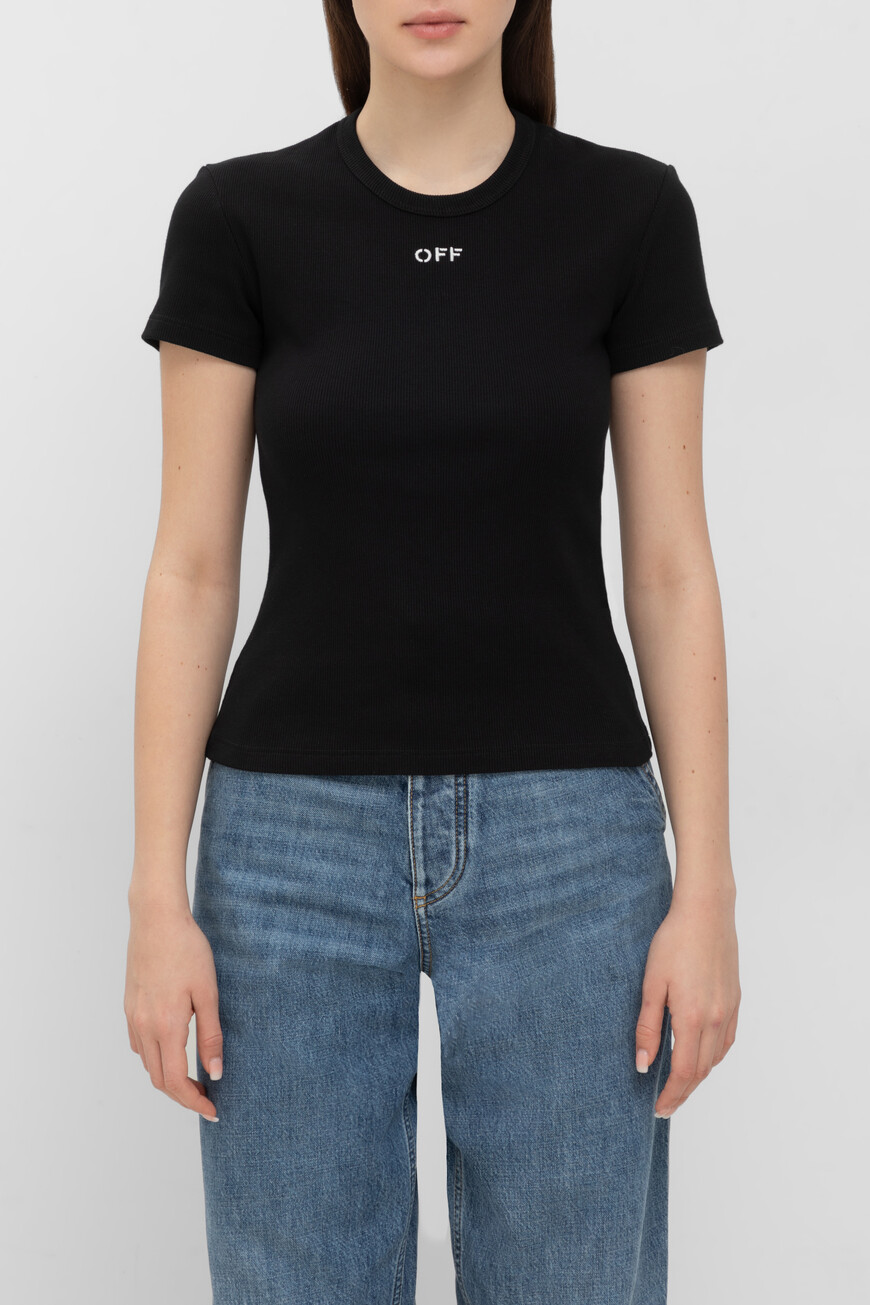 

Футболка Off-White Модель Off Stamp, Черный