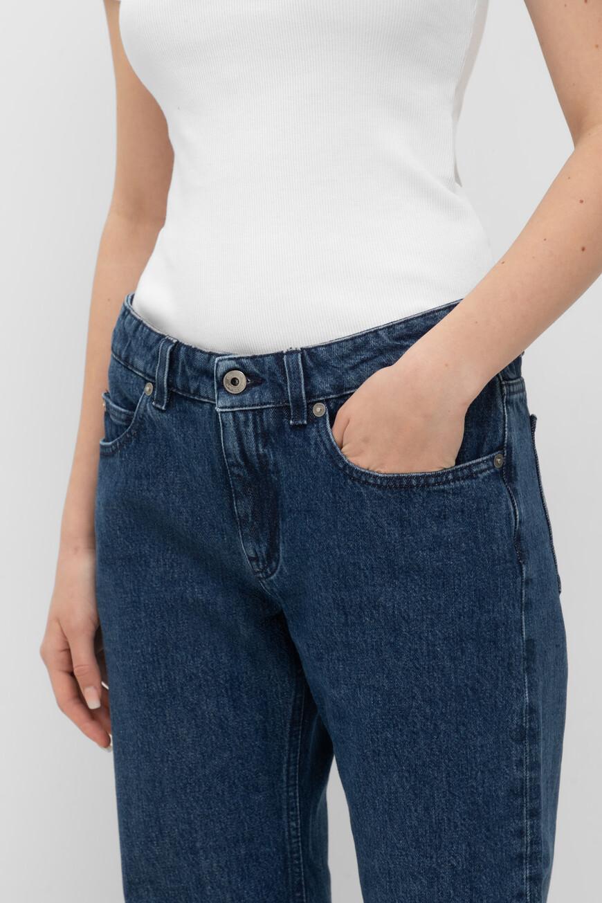 джинсы  модель в стиле 90-х годов OWYA059C99DEN0014600 купить с доставкой