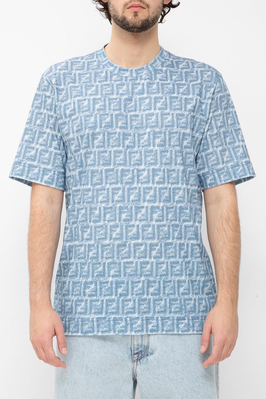 

Футболка Fendi, Синий/белый