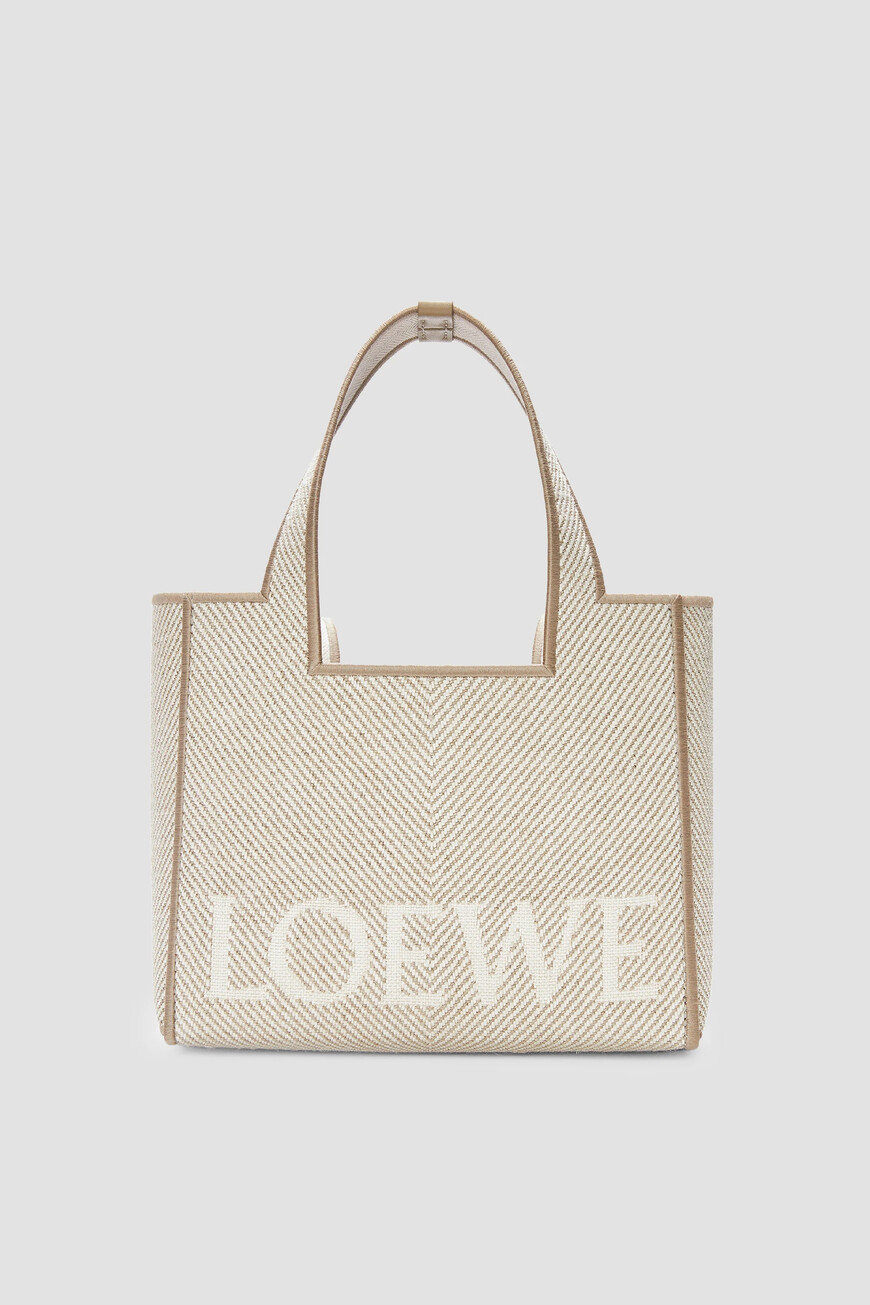 

Сумка Loewe Модель Font, Бежевый/белый