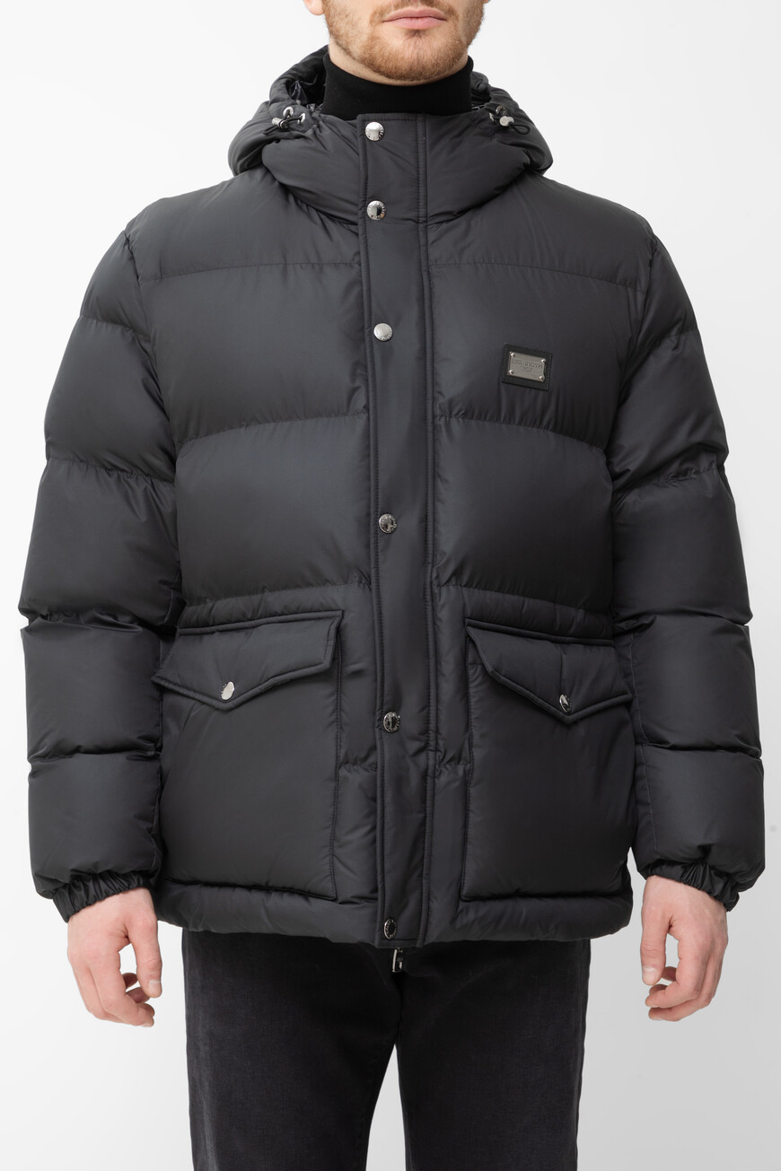 

Пуховик Dolce&Gabbana Модель Из Коллекции Essential, Черный