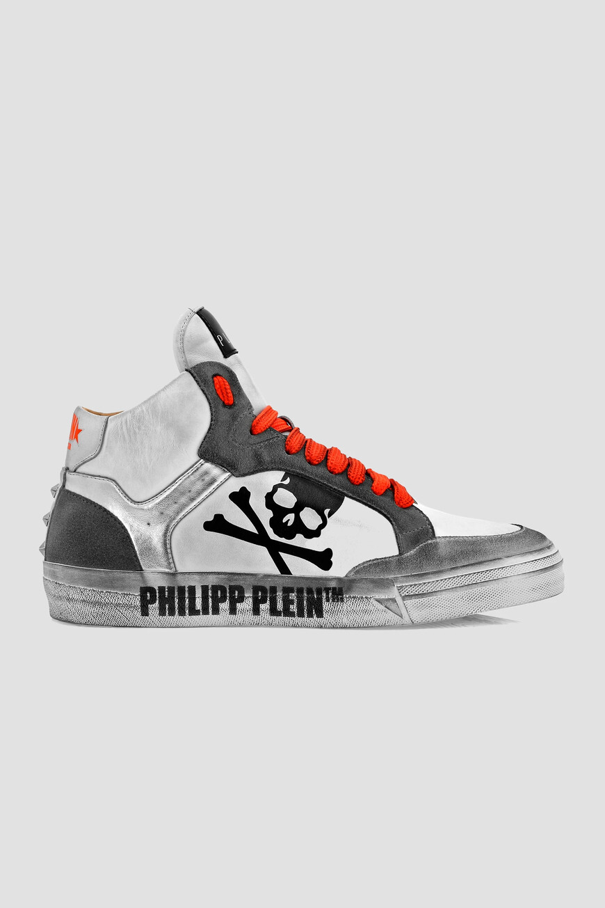 

Сникеры Philipp Plein Модель Mid-Top Retrokickz ™, Белый
