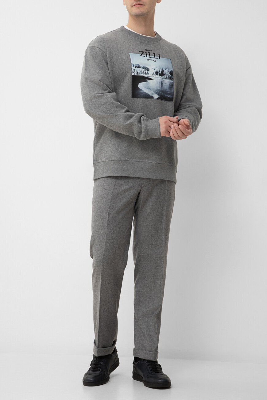 свитшот  SWS001M0100VLM009 N216. по низкой цене