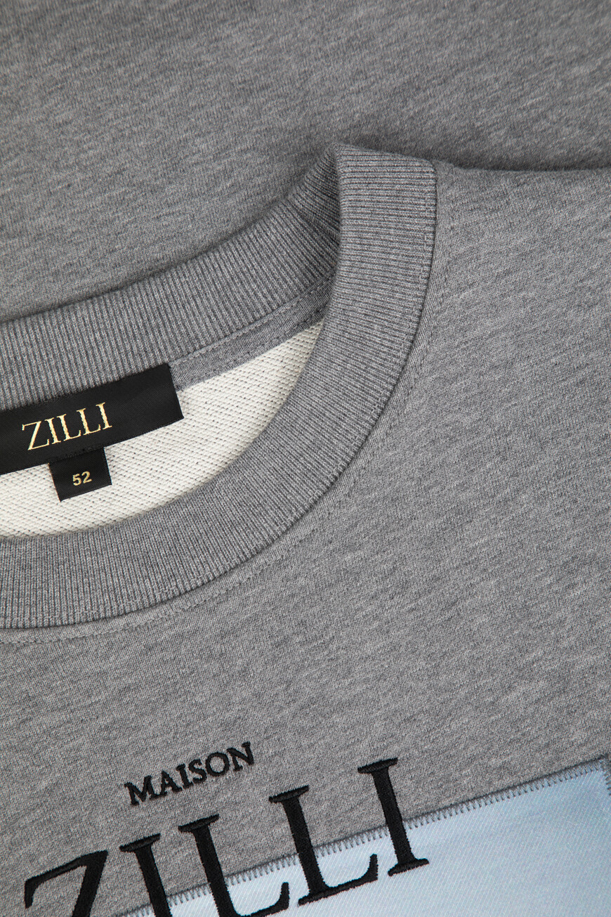 свитшот  SWS001M0100VLM009 N216. со скидкой